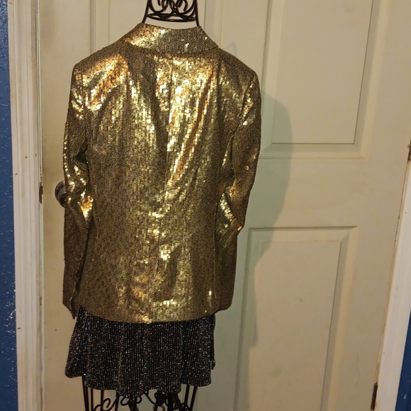 Micheal Kors sz 0 sequin jacket - Picture 5 of 7